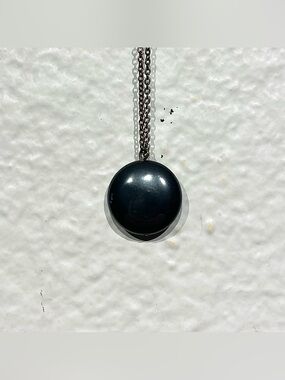 Black Magnetic Hematite Pendant Necklace